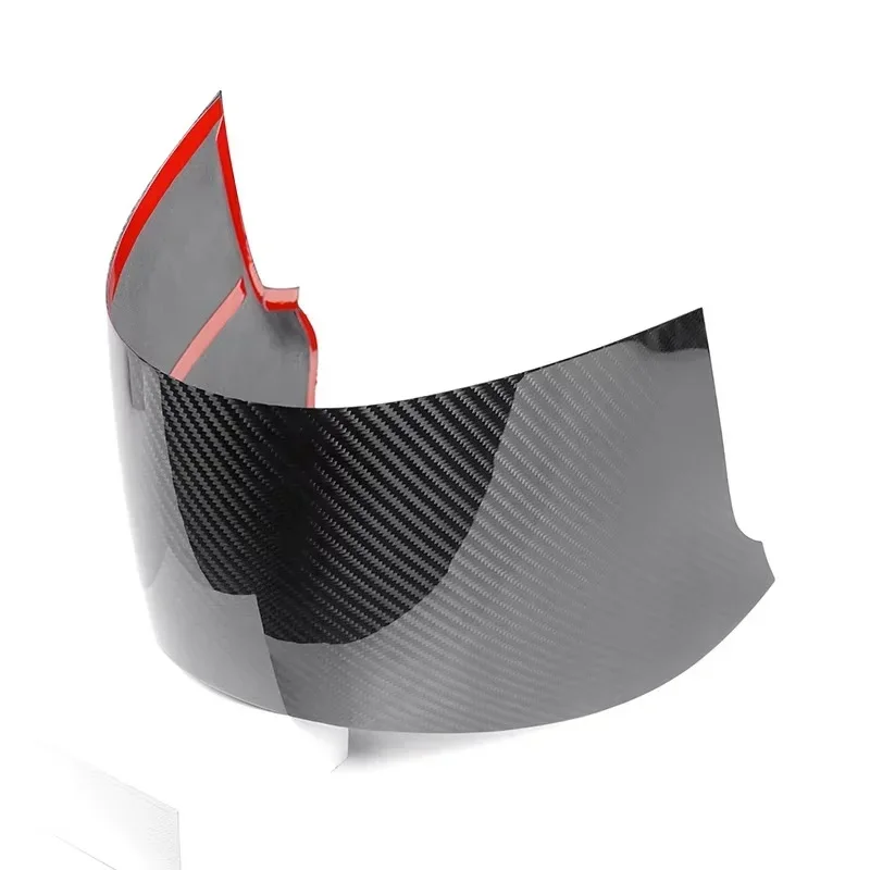 

For Fiat 500 For Abarth 595 695 Real Dry Carbon Fiber 2017-2024 Interior Decorative Panel Below The Gearshift Lever Accessories