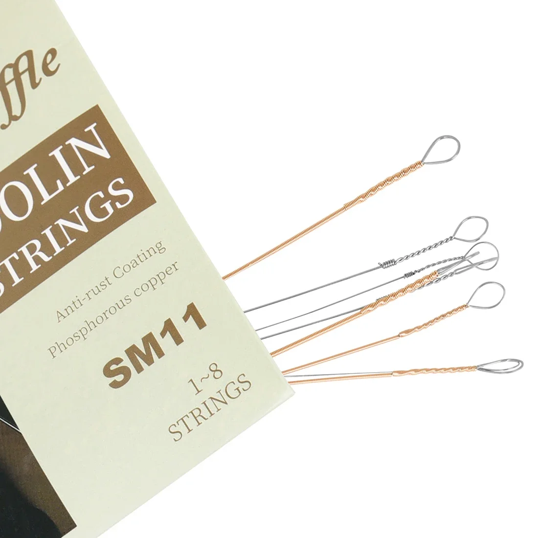 Shuffle Mandolin String Phosphor Bronze Anti-corrosion Coating Beginners Professional Mandolin String Mandolin Accessories Parts