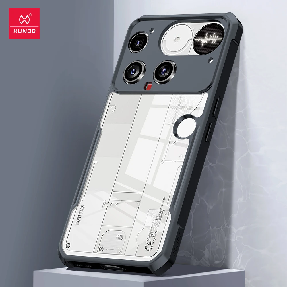 Xundd For Nothing Phone 3 Transparent Phone Cover Shockproof Bumper Protective Shell Cases For Nothing Phone 3A Luxury Casing