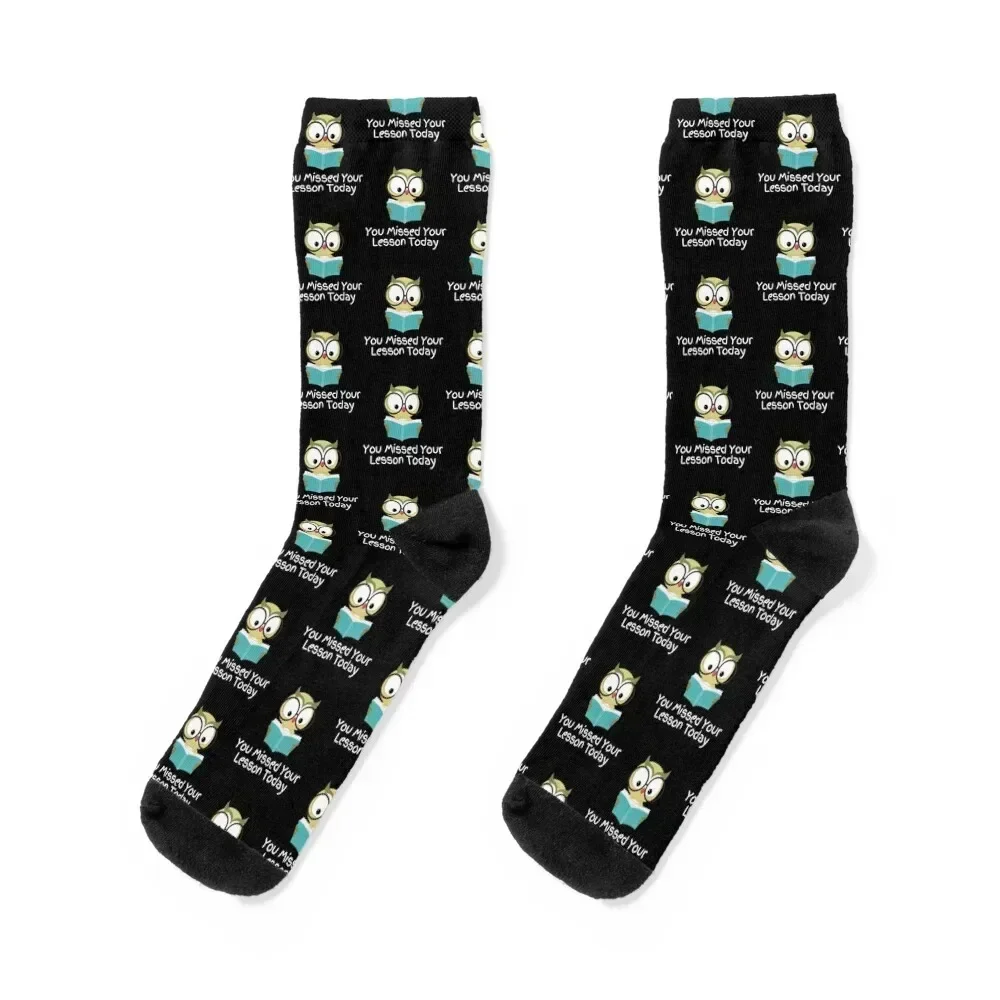 

You Missed Your Lesson Today Socks golf Children's christmass gift Running Ladies Socks Men's