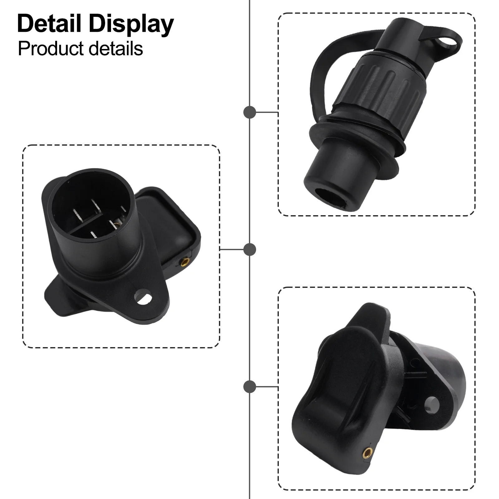 Connectors Pin Trailer Socket Colour Connect Mounting Hole Mm Boats Mounting Hole Spacing Mm Non Deformation Notes