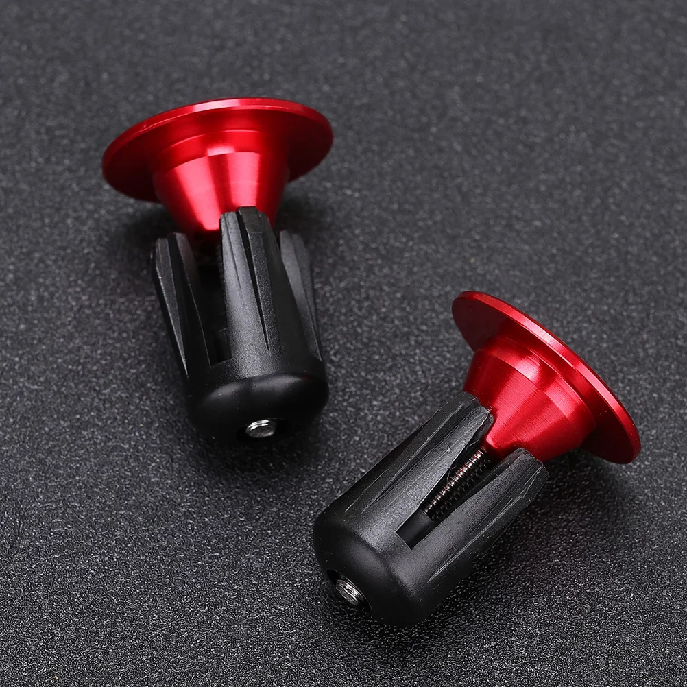 

1Pair Bike Handlebar End Plugs Aluminum Locking Bar Ends Easy Install Durable Road Mountain Bike Supplies Handlebar End Plugs