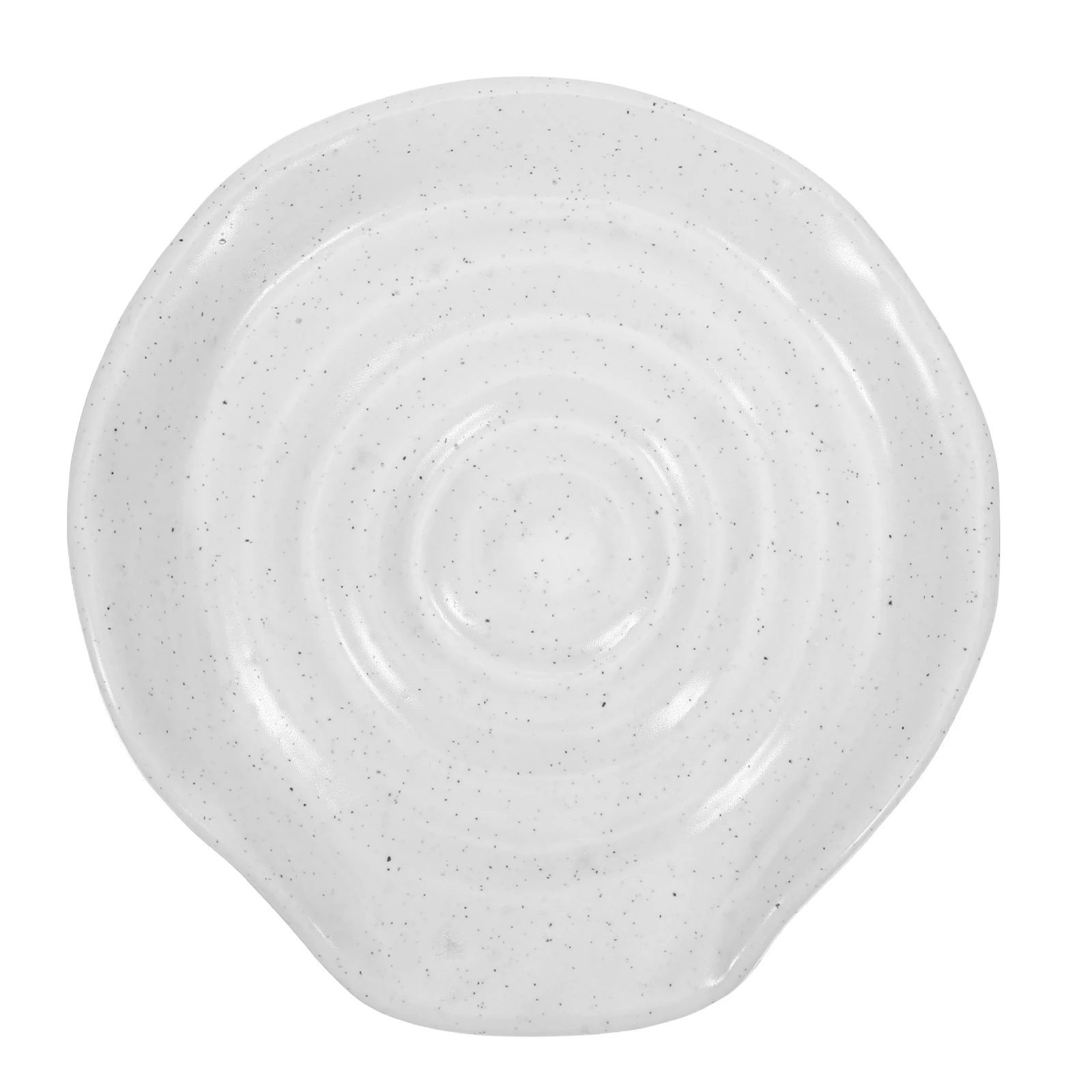 

Kitchen Spoon Holder for Countertop - Mini Porcelain Spoon Rest White Cooking Utensil Tray Farmhouse Table Decor Accessory