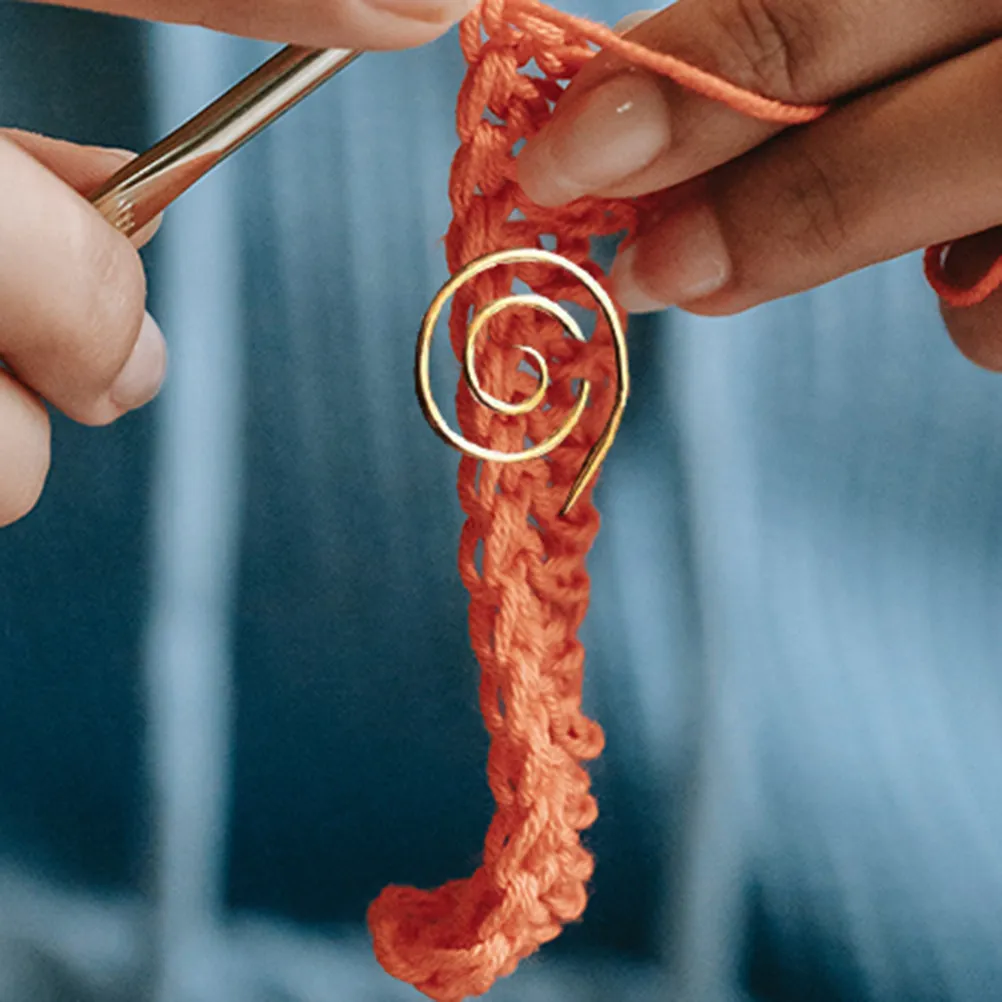 

10Pcs Spiral Knitting Needles Alloy High-Quality Circular Cable Needle for Sweater Scarf Hat DIY Hand Knitting Tools Metal