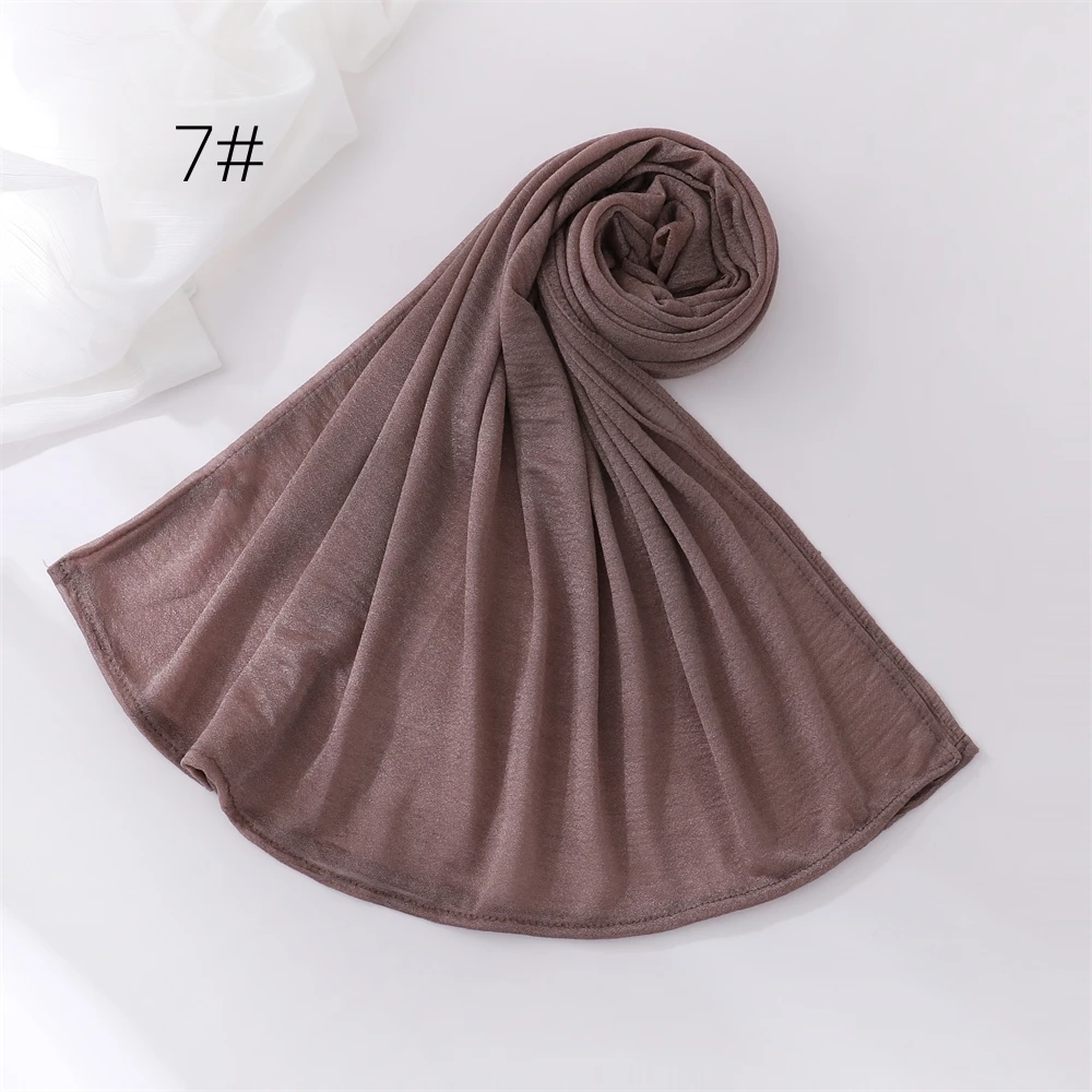 Crinkle Muslim Hijabs for Women Scarf Thin Plain Shawls Femme Musulman Soft Rayon Headscarf Wrinkle Islamic Turban Headband