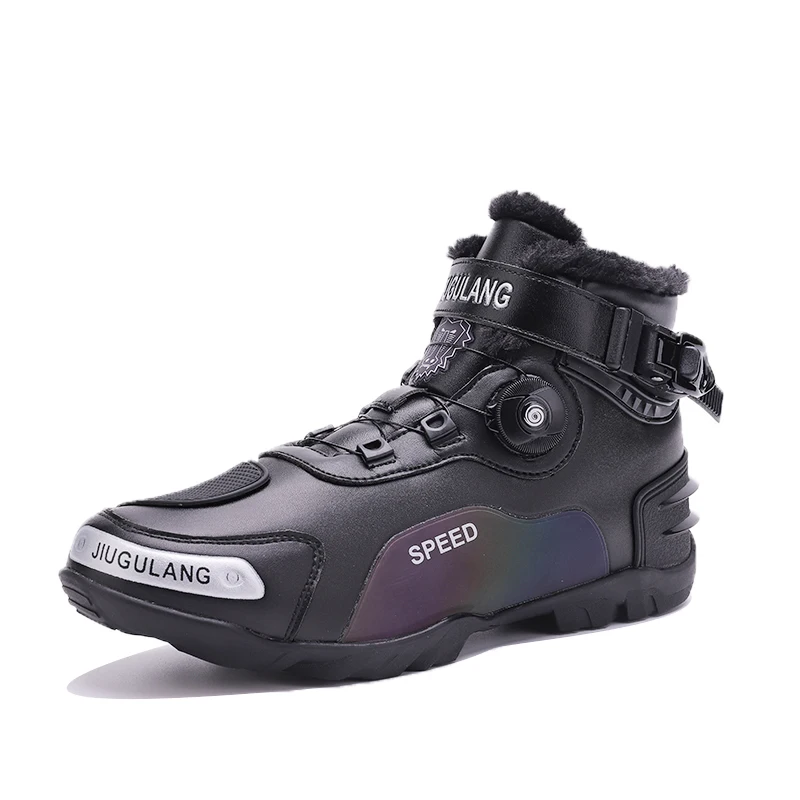 

Motorcycle protective riding boots off-road men's four season high top anti slip breathable cycling travel equipment racing shoe