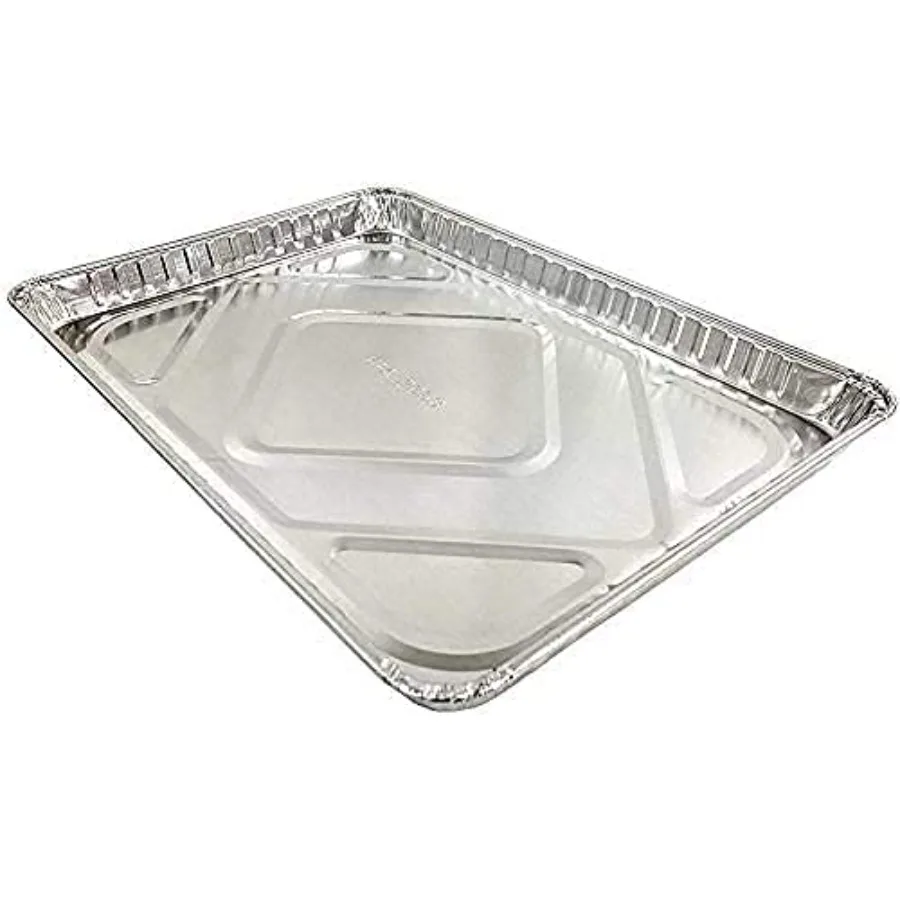 

Pack of 10 Durable Aluminum -1/2 Half Size Sheet Baking Pan er Strong Disposable Foil Baking Tins Ideal for Cakes, Cookies, Bis
