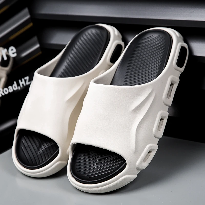 Thick Sole EVA Men Slippers Lightweight Double Sandals For Men Breathable Summer Casual Shoes For Men