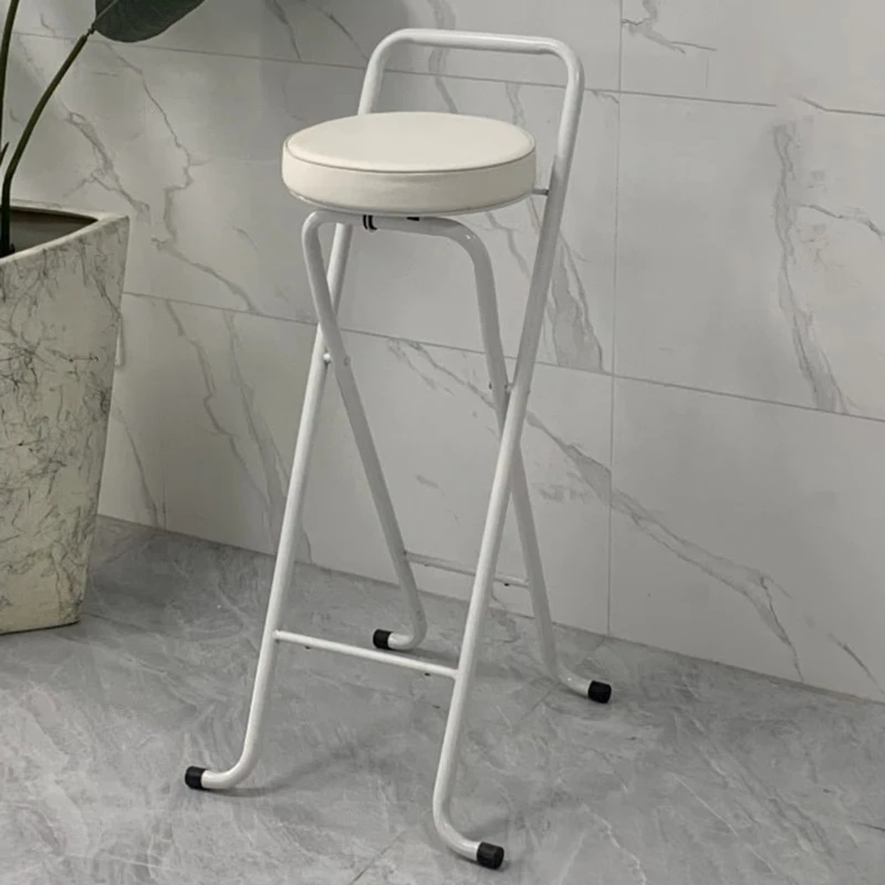 Bar Stool Adults Round Folding Collapsible Counter Height Breakfast Bar Stool Kitchen Garden Restaurant Silla Bar Furniture