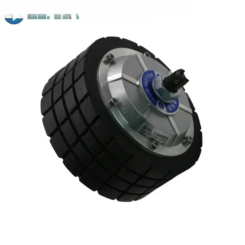 

4.5 inch 24V 200W double shaft encoder electric wheel BLDC drive unit motor for agv
