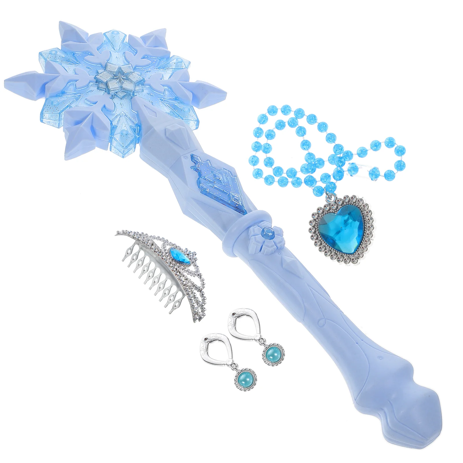 Snowflake Glitter Stick Flashing Wands Glowing Beautiful Toy Clothing Handheld Plastic Sticks Fairy