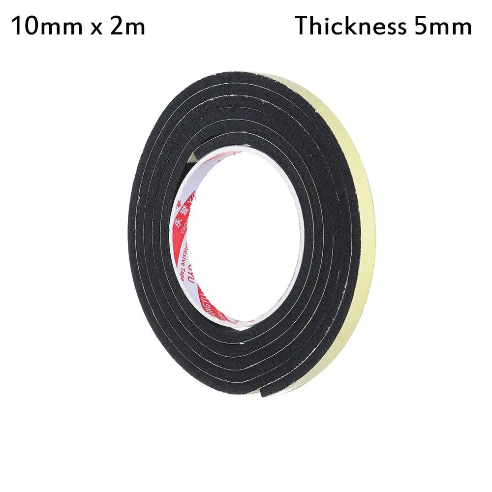 1pcs Hardware Bathroom Window Door Waterproof Weather Stripping Seal Strip Single Sided Adhesive Rubber Strip Tape Foam Sponge
