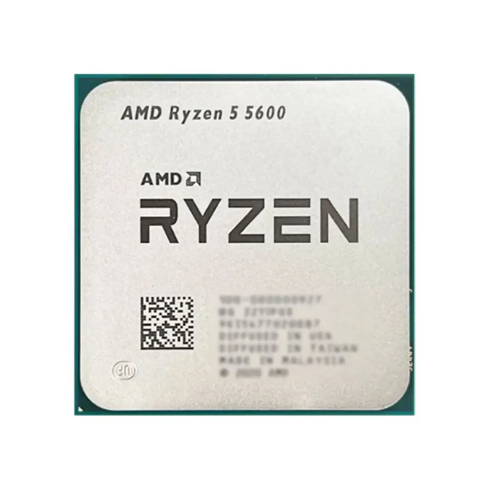 AMD R5 5600 وحدة المعالجة المركزية لسطح المكتب 6 كور 12 خيط حتى 4.4 جيجا هرتز AM4 DDR4 32 ميجابايت L3 كاش Zen 3 5000 Series