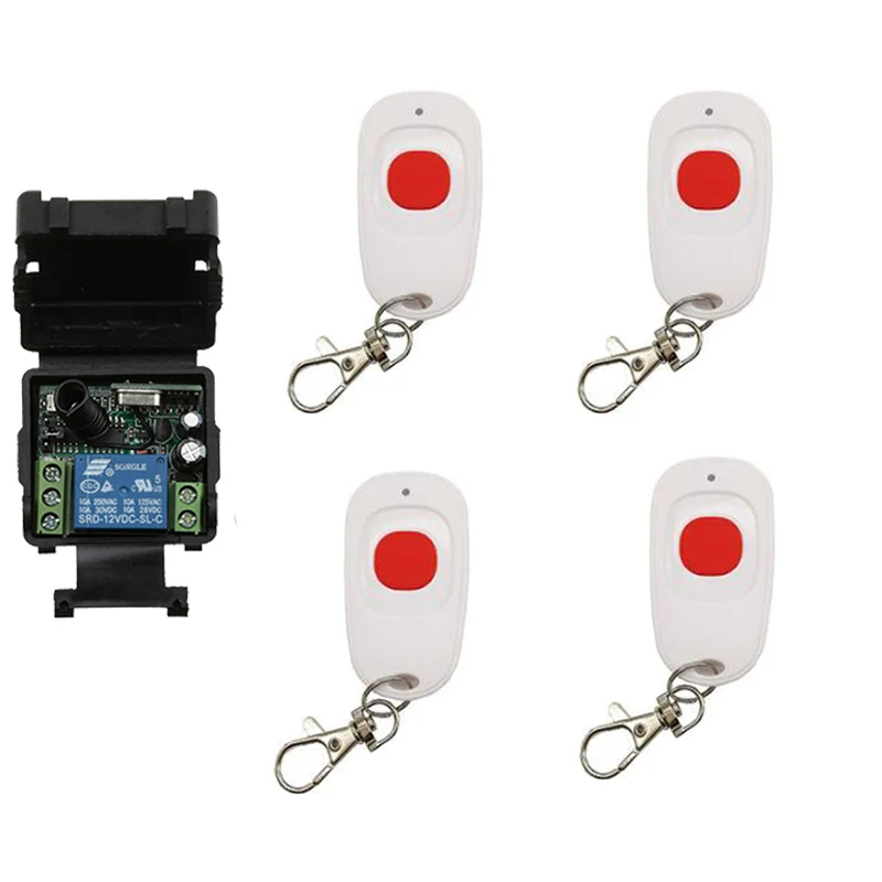 

Mini Size DC12V 24V 1CH 1CH 10A RF Wireless Remote Control Switch System,Receiver+Transmitter Garage Doors /window