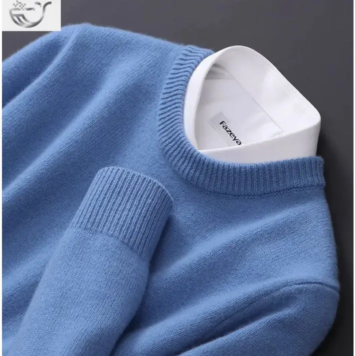 2025kaschmir Pullover Oansatz Pullover männer Lose Übergroßen M-3XL Gestrickte Untere Hemd Herbst Winter Neue Koreanische Casual Männer Top – Detail 6