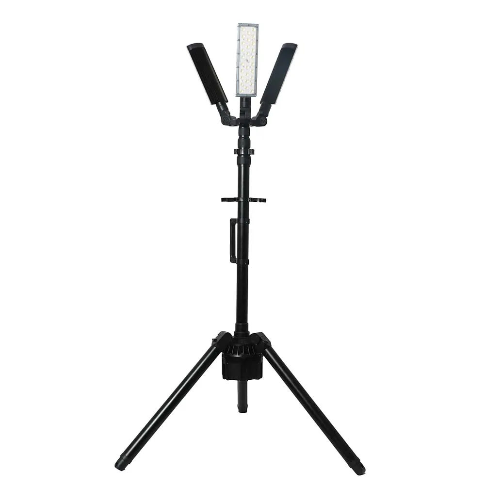 3.2Meter Rechargeable LED Tripod Work Light Portable Floodlight for Outdoor Camping & Job Site