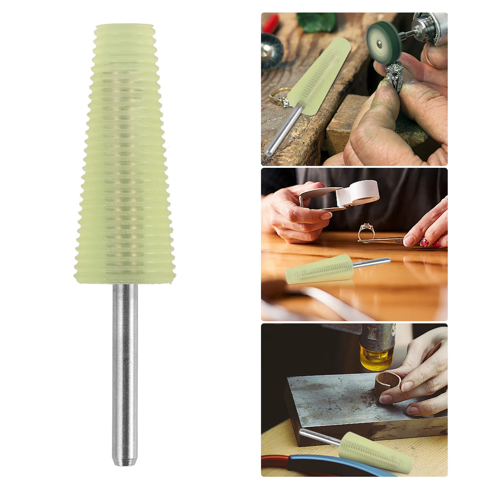 أداة تلميع الحلقة، ملحقات صنع المجوهرات، عصا سيليكون على شكل مخروطي، أشكال بكفاءة، حلقات تلميع، إصلاح مثالي