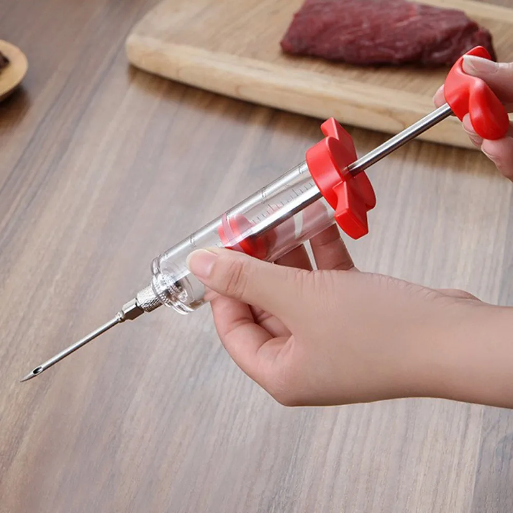 Imagem -05 - Food Grade pp Bbq Meat Seringa Bbq Meat Flavor Injector Agulhas de Aço Inoxidável Ferramentas de Cozinha para Casa e ao ar Livre