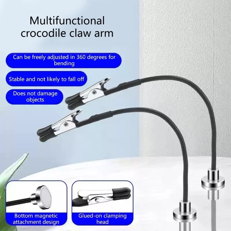 

Регулируемый сварочный инструмент третьего рычага с твердым магнитным основанием и зажимом для печатных плат для проектов плат