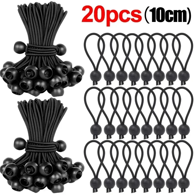 50/20/5 stücke Outdoor Elastische Ball Seil Bungee Cords Tragbare Zelt Befestigung Plane Markise Baldachin Heavy Duty plane Binden
