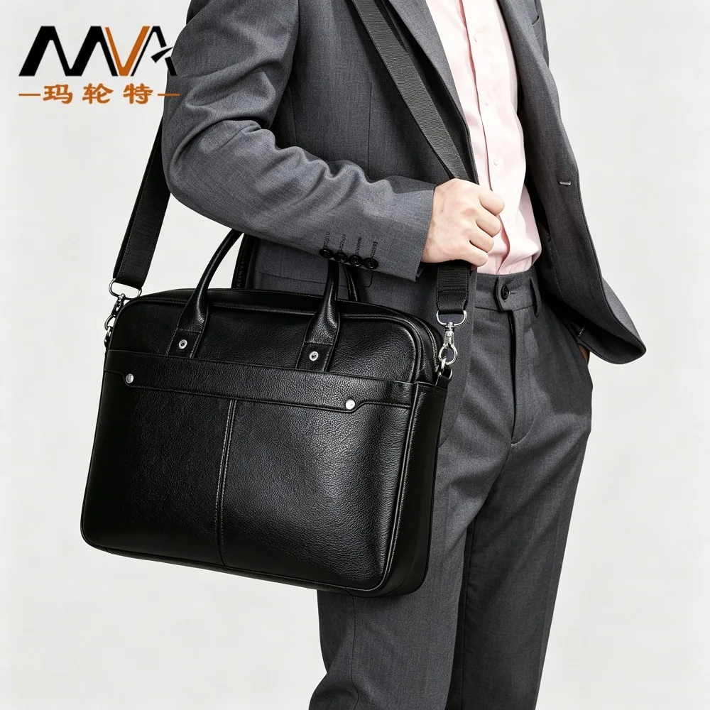 genuine-leather-large-capacity-business-briefcase-14-inch-laptop-bag-versatile-commuter-tote-shoulder-bag