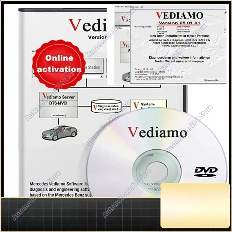 2026 hot selling newest  for MB STAR C4 SD C5 Offline Programming Bypass TIPS  Vediamo 5.01.01 Engineering Software 100% PASS