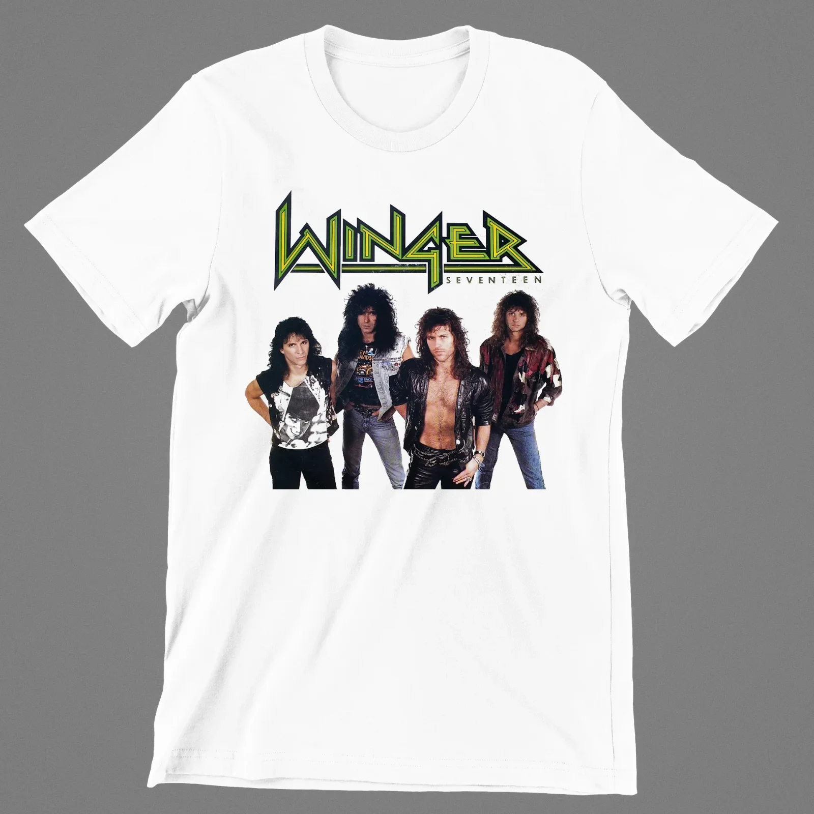 Winger Band Seventhteen Men T-shirt White Tee All Sizes S to 5XL XX270