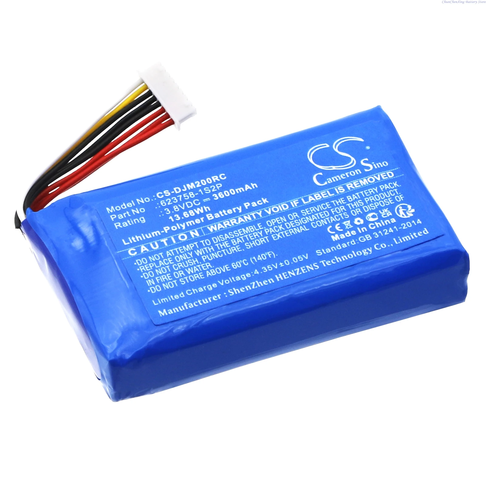 Cameron Sino 3.8V 3600mAh Remote Controller Battery 623758-1S2P for DJI Mavic 2 Pro Remote Control +TOOL