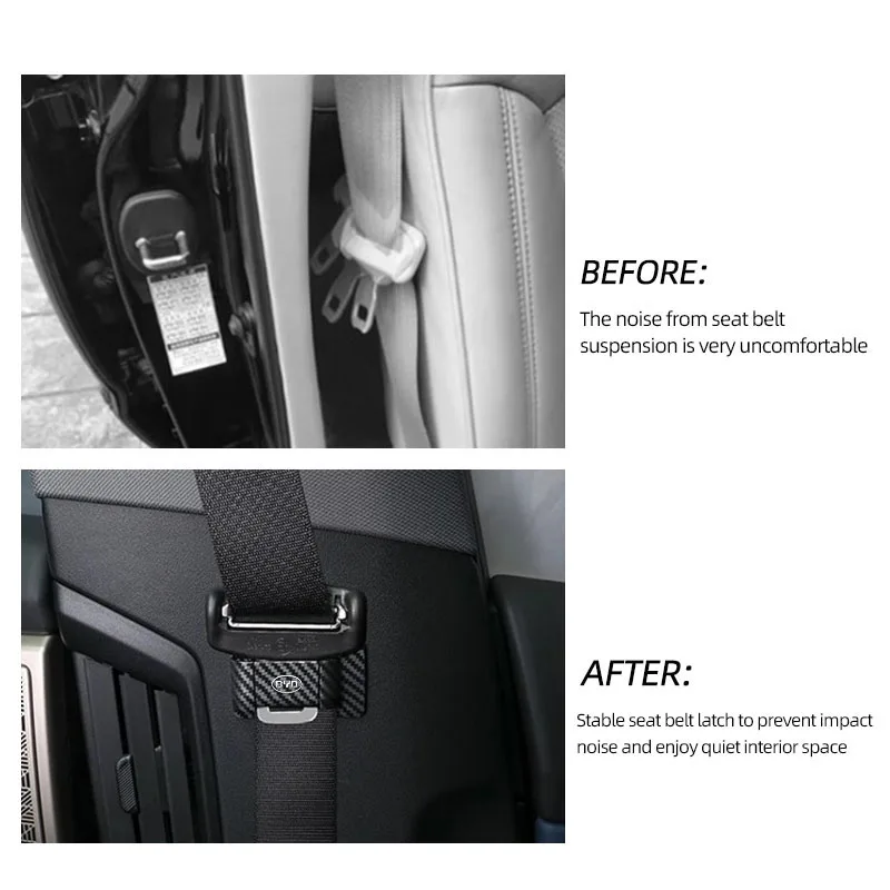 Автомобильный внутренний держатель ремня безопасности, крепеж-стабилизатор для BYD Atto 3 Yuan Plus Han Tang EV F3 E6 Dmi Song F0 Qin Pro G3 I3 Ea1 2din