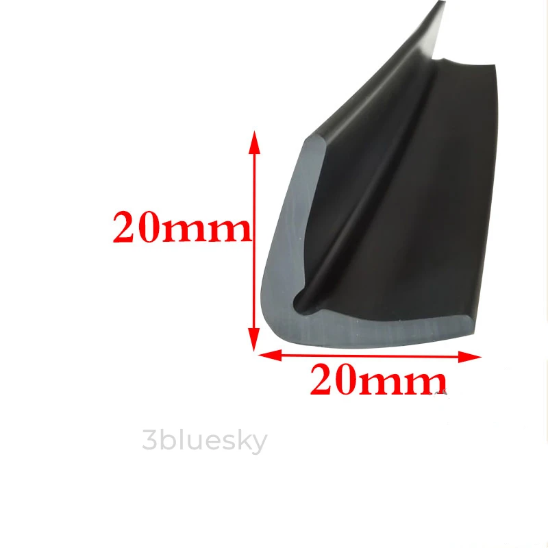 

Custom Rubber L Strip Angle Corner Protecor Edge Encloser Shield Collision Avoidance Gasket Fire Retardant 20x20mm Black