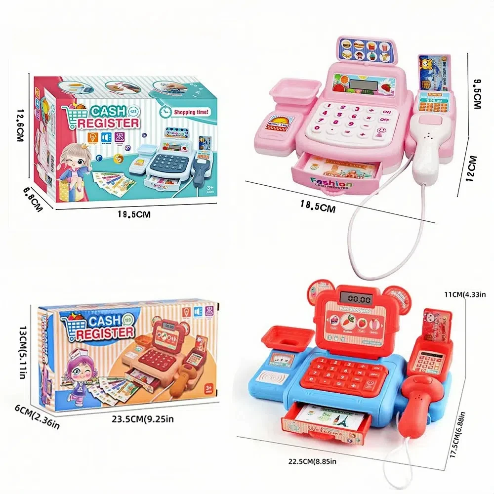 Electric Lighting Supermarket Cash Register Sound Effects Play House Simulation Cash Register Cashier Role Play Pretend Play 's
