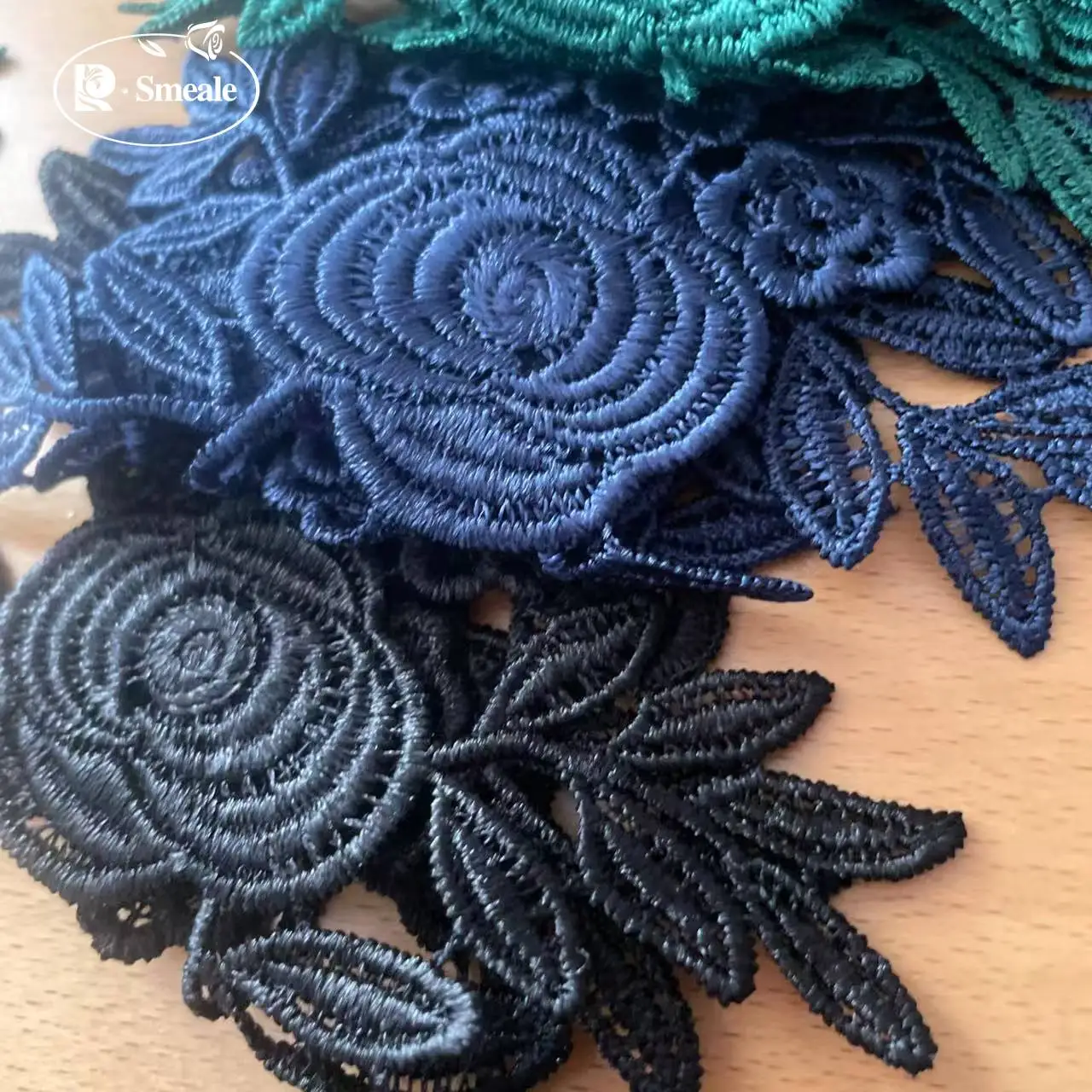 10 Stück = 5 Paare. Wasserlösliche Spitzenstickerei für Hochzeitskleider, Applikationen, handgefertigte DIY-Spitzenkleidung, Nähzubehör – Detail 5