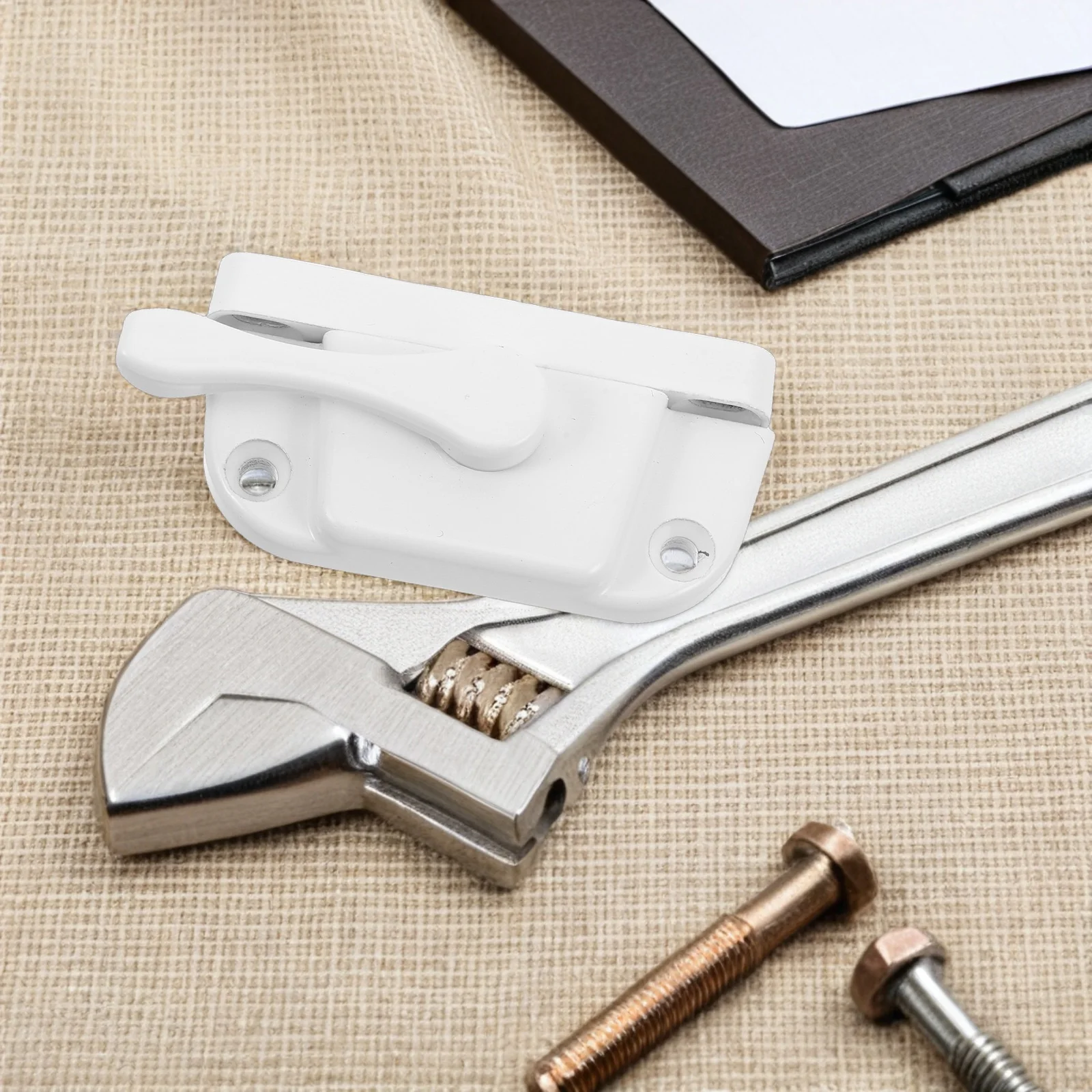 

1 Set Adjustable Crescent Window Lock For Doors Windows Easy Installation Durable Metal Build Child Safety Ventilation Control