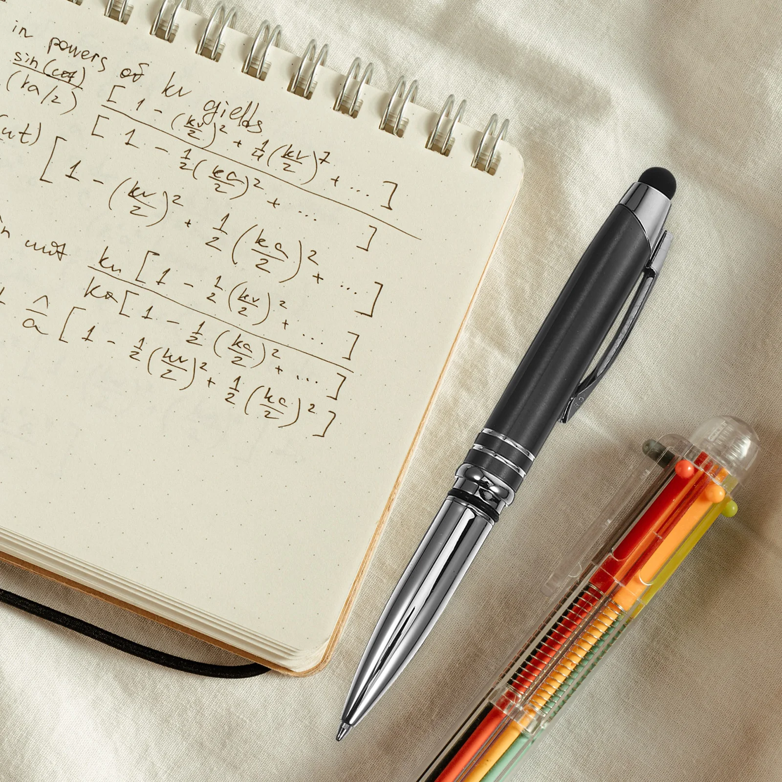 

Rechargeable 3 in 1 Stylus Ballpoint Pen with Bright LED Light Smooth Writing Tip for Office School Travel Multi Purpose