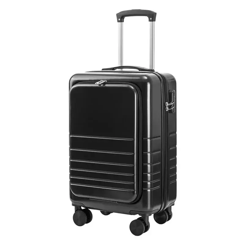 New Travel suitcases with wheels rolling luggage Female front open trolley case boarding case 20\'\'suitcase 10 kg airplane wheel