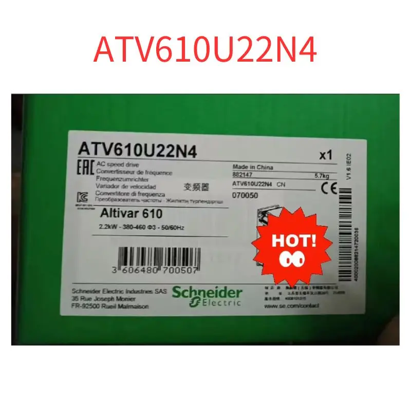 

Совершенно новый преобразователь частоты ATV610U22N4 2,2 кВт