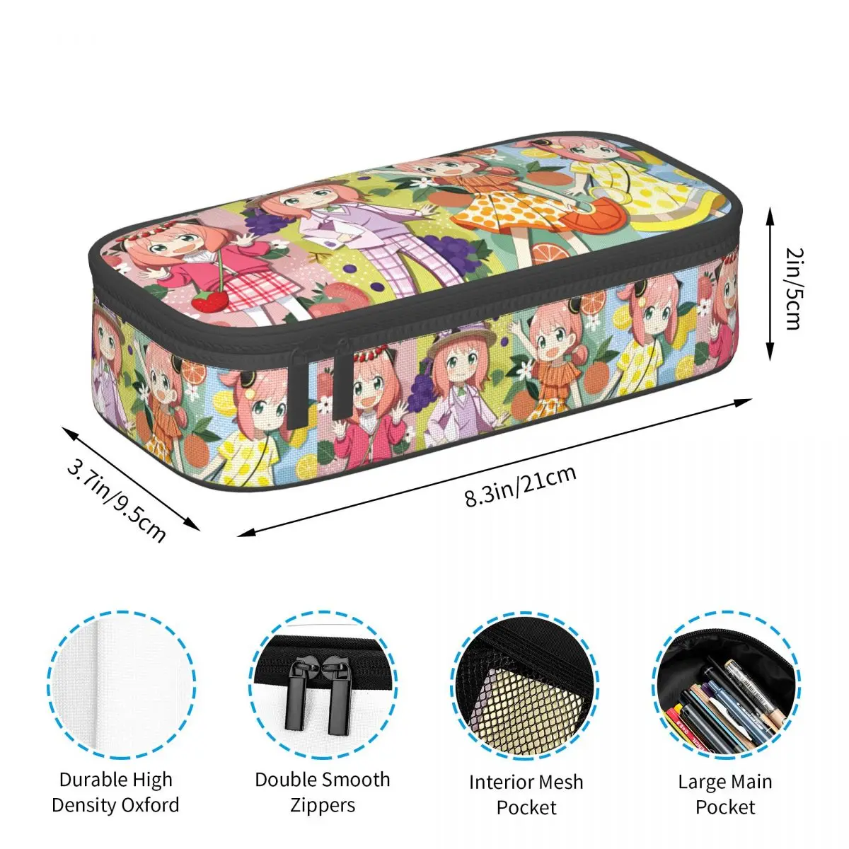 Spy Family FAMILY Bond Forger Loid Forger Pencil Case for Girl Large Storage Yor Forger Anya Forger Pencil Box School Supplies view 5