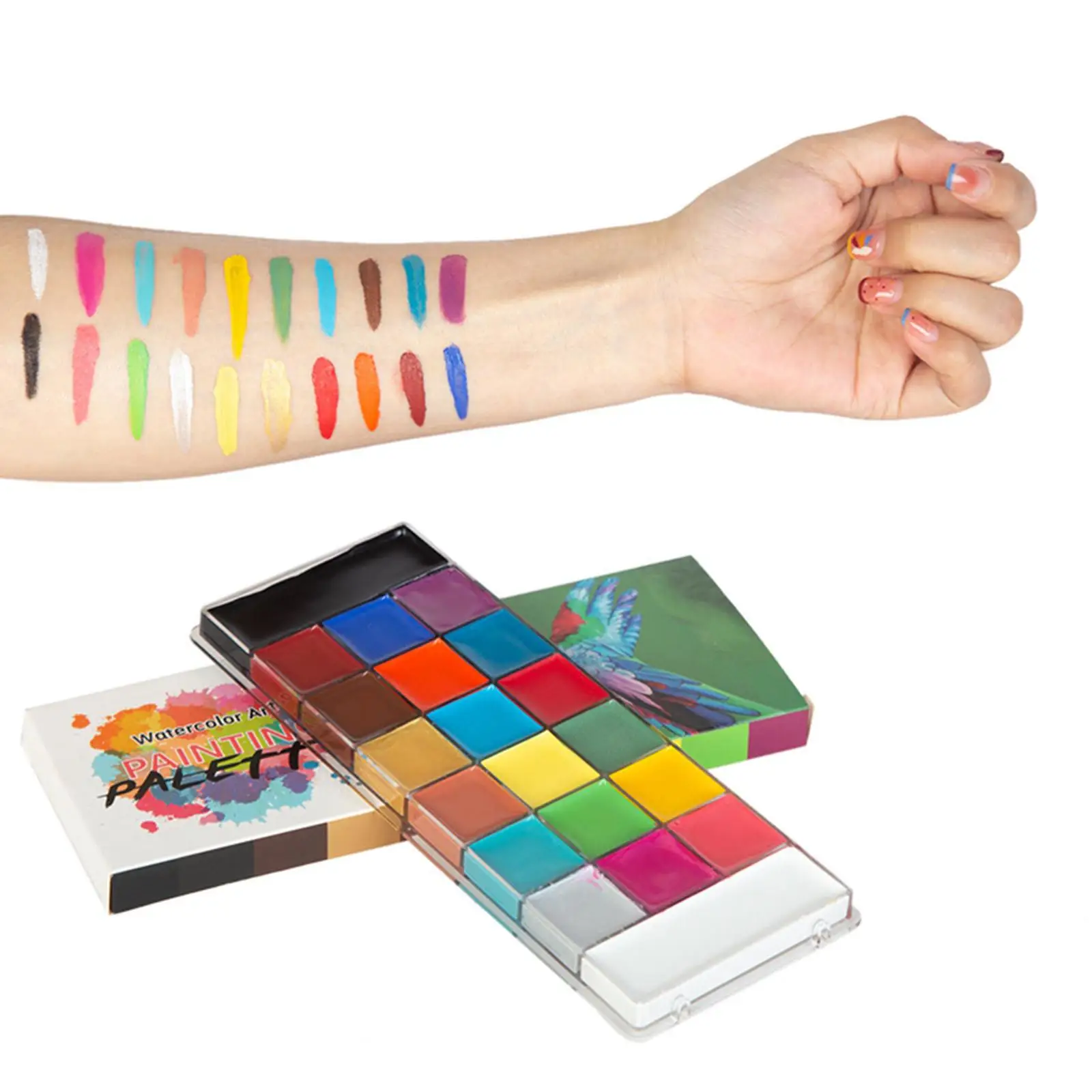 Face Body Paint Set Painting Palette Professional 20 Colors Colors for