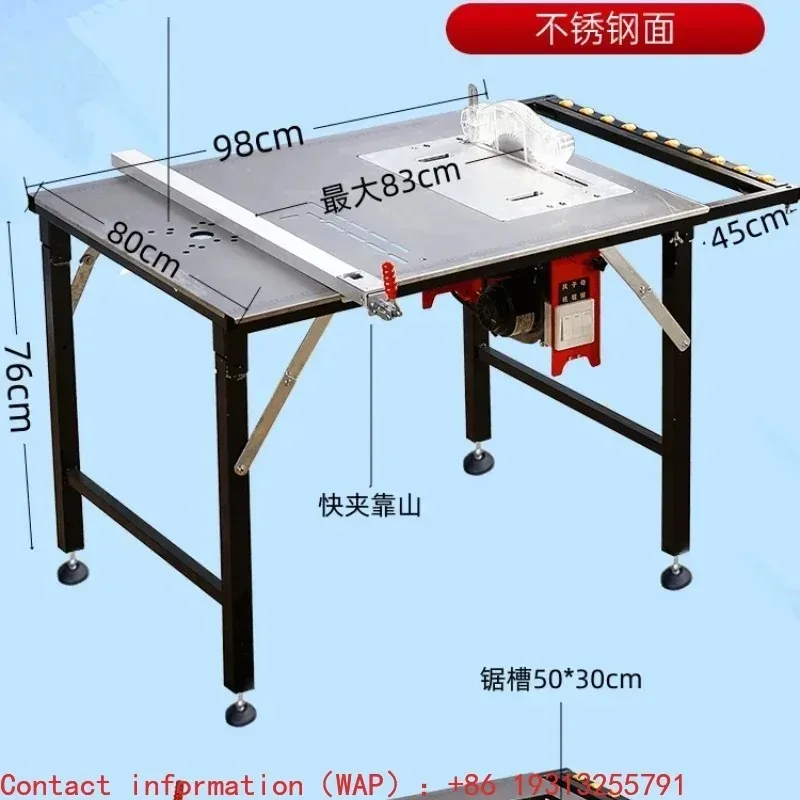 【2026】push table saw woodworking special workbench multi-functional saw table folding bracket integrated machine precision