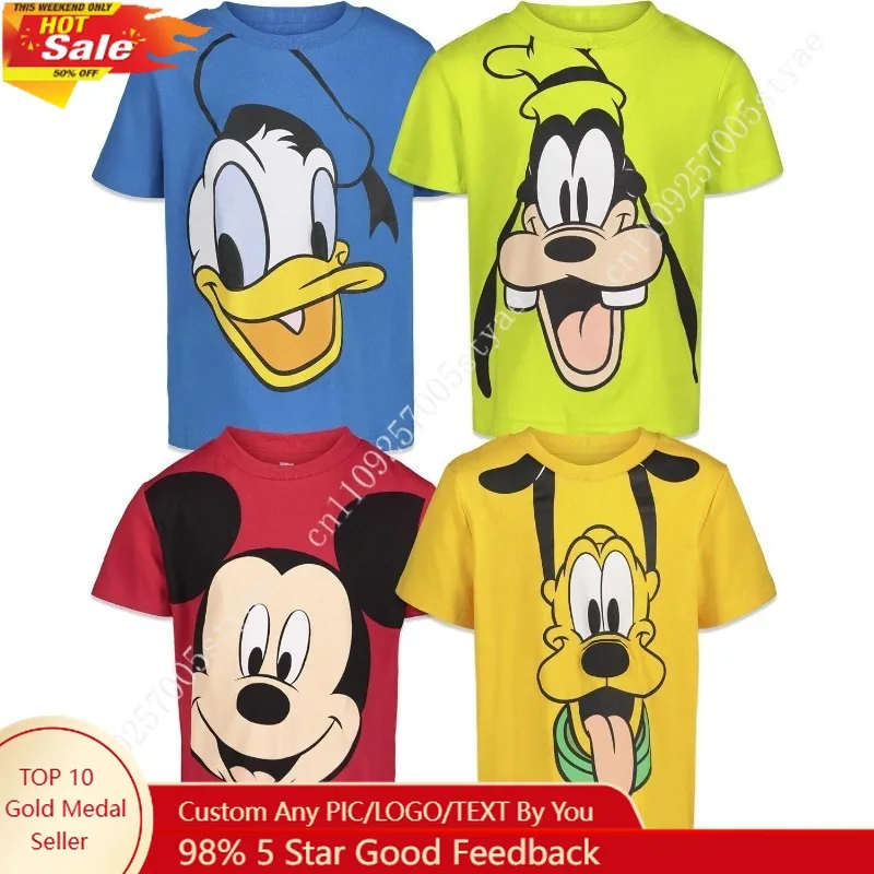 

Disney Mickey Mouse Pluto Donald Duck Goofy Baby T-Shirts Infant to Big Kid