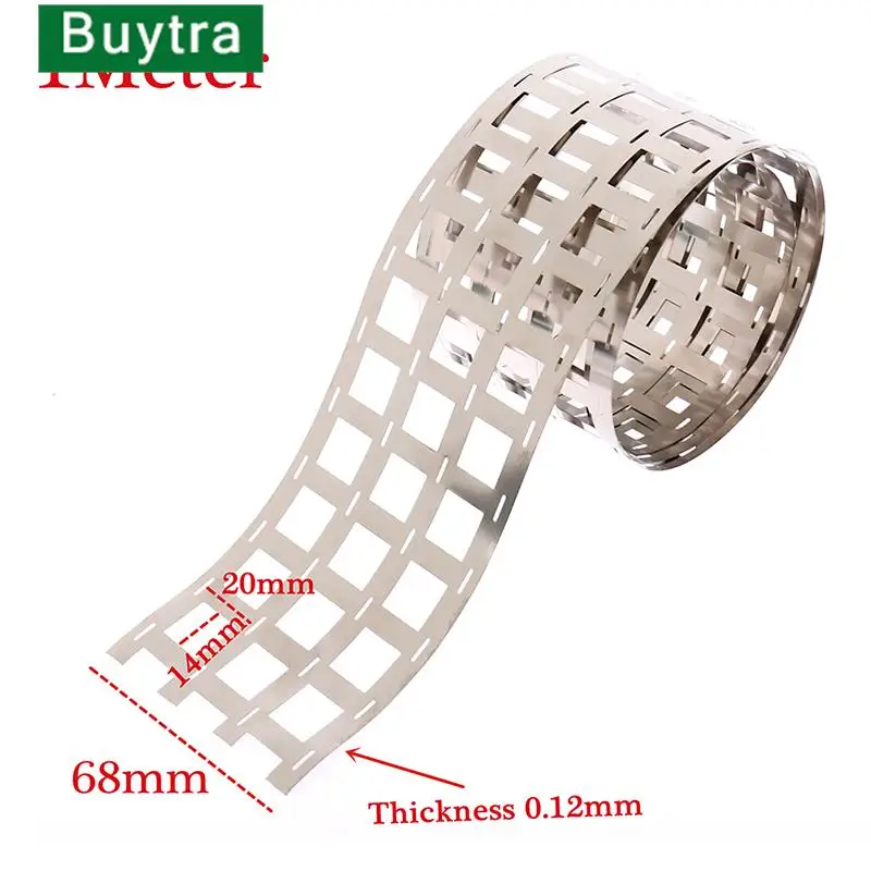 1 Meters Pure Nickel Strip 4P 99.96% High Purity Nickel Belt Lithium Nickel Strip Li-ion Battery Ni Plate For 18650 Spot Welding