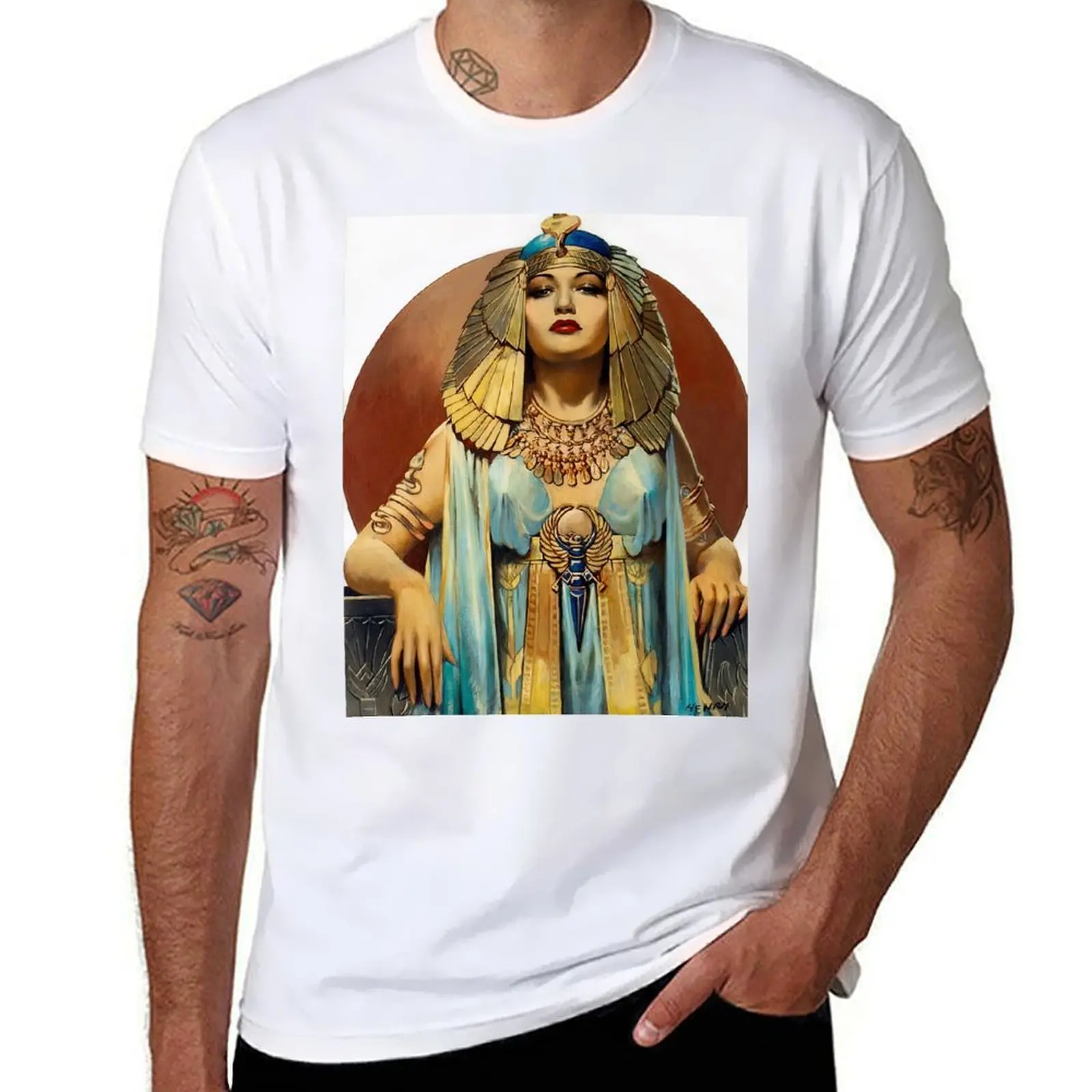 

Cleopatra Queen by Henry Clive T-Shirt man t shirts for men anime t shirts for man T-Shirt