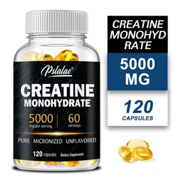 High quality creatine monohydrate capsules - Vegan, Non-GMO, Gluten-Free, Soy-Free