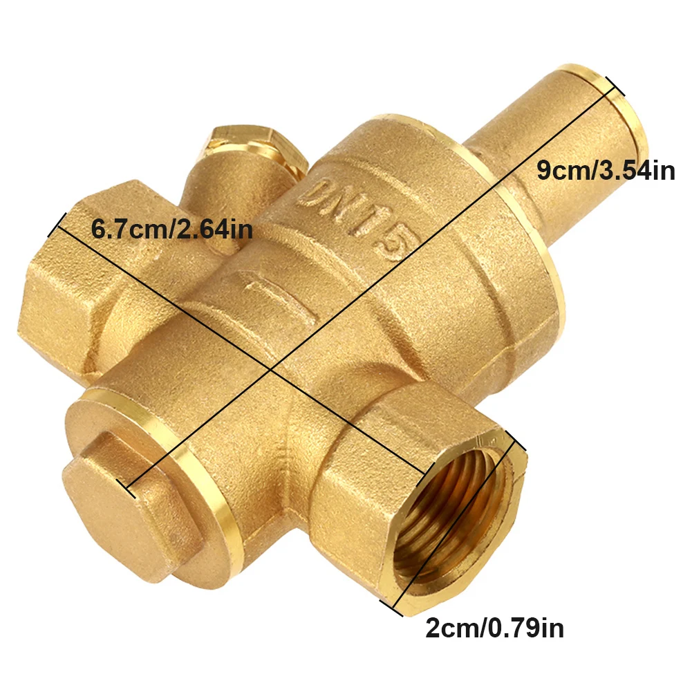 Pressure Regulator Brass DN15 Water Pressure Regulator NPT 1/2\