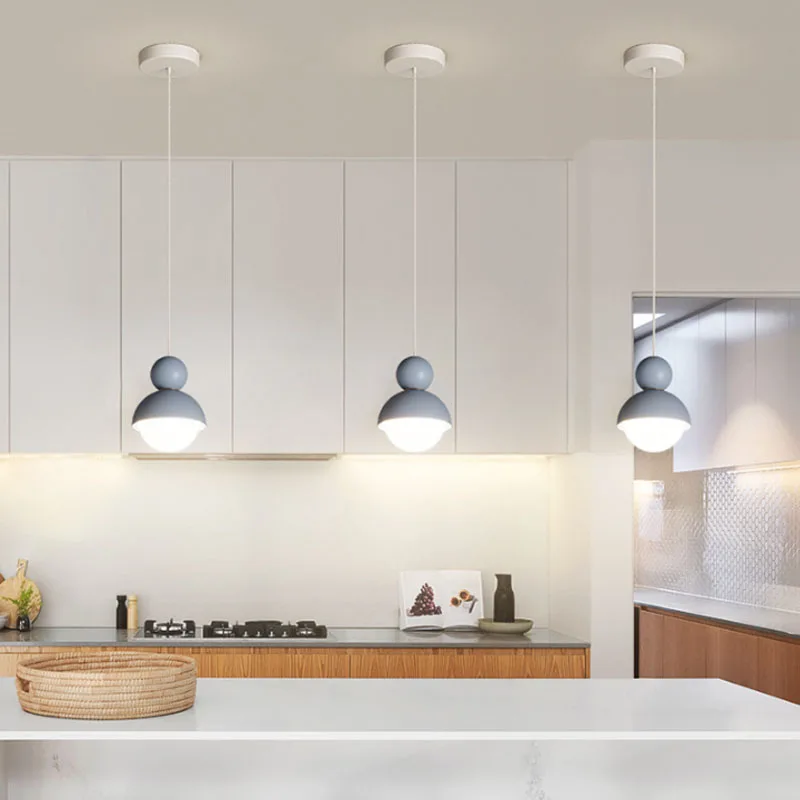 Plafonnier LED suspendu en fer au design nordique moderne, luminaire décoratif d'intérieur, idéal pour un salon ou une table à manger, style danois