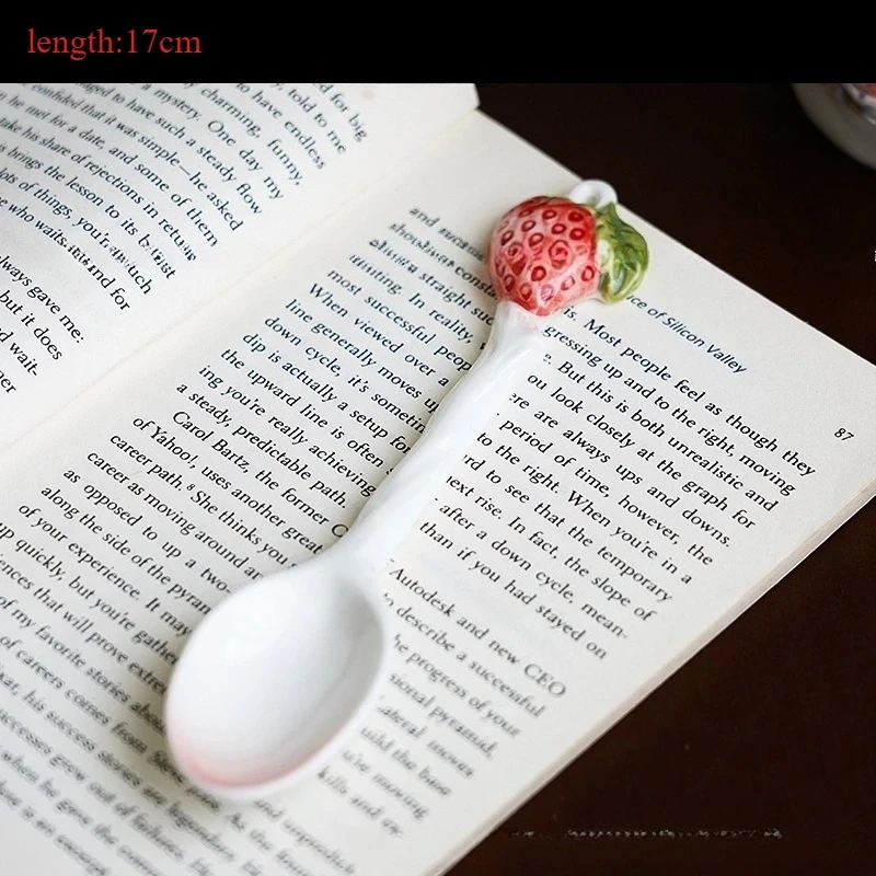 Romantic-style Girl's Heart-shaped Tableware Set, Creative Berry Flower Bowl,plates, Spoons, Mug, Afternoon Tea Cup ,Home Use - view 6