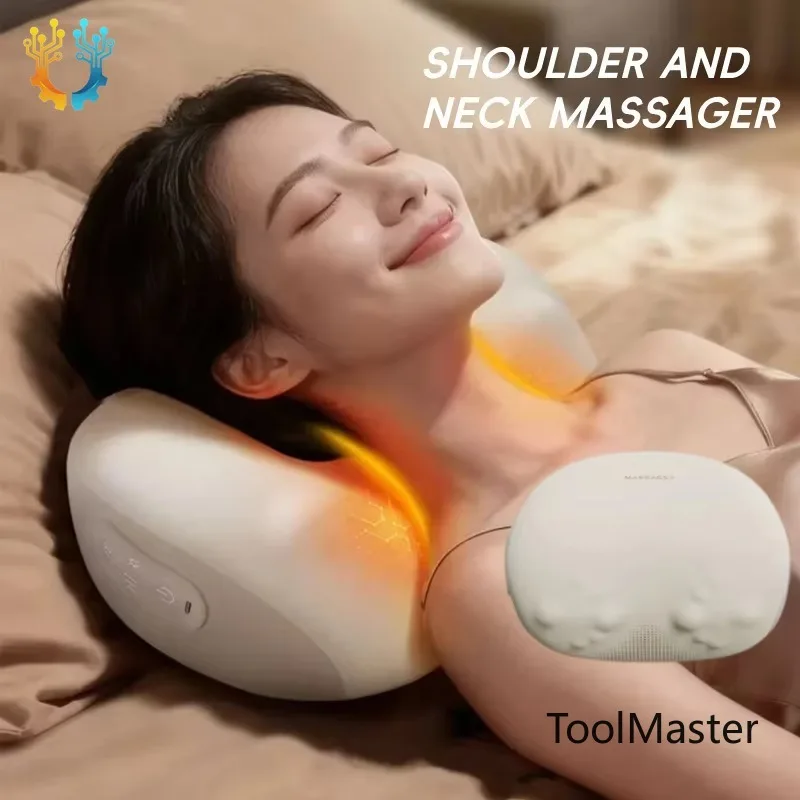 

[2026]Cordless Neck Massager For Fatigue Relief Deep Tissue Before Sleeping Cervical Neck Massage Pillow With Heat Shiatsu Relax
