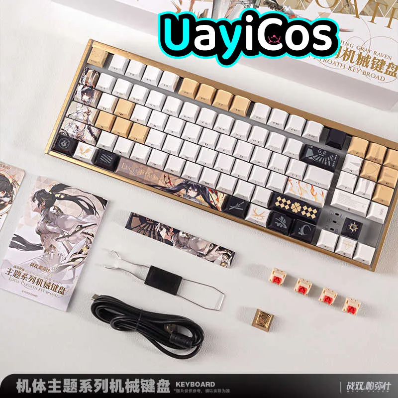 

Official PUNISHING: GRAY RAVEN Lucia Mechanical Keyboard RGB Gaming Keyboard Anime Figure Props Doll Game Accessories Toy For Ki