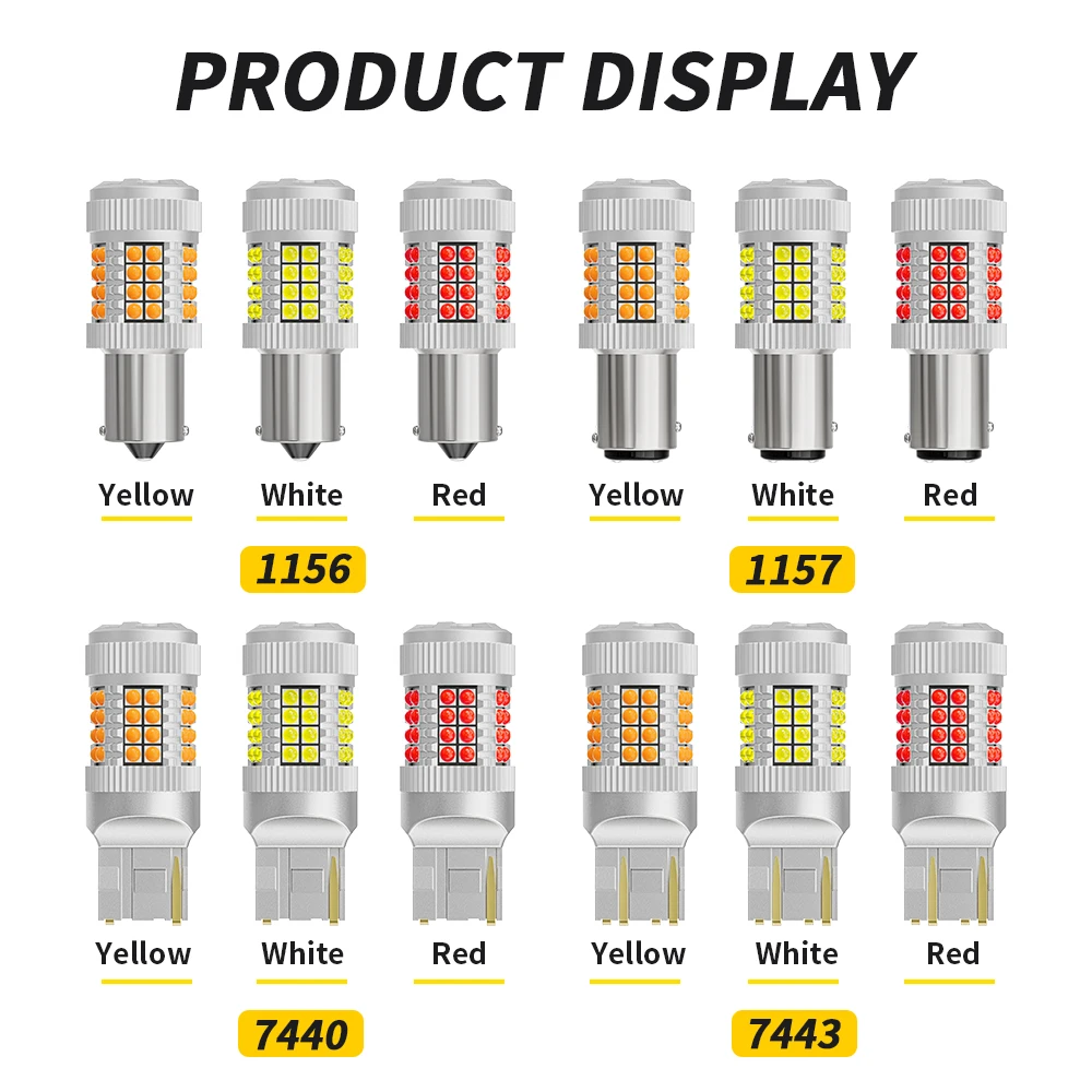 24W 1156 led p21w kierunkowskaz led CANBUS 3030 t20 7440 światło hamowania ba15s py21w lampka sygnalizacyjna bay15d 1157 led canbus cofania żarówki