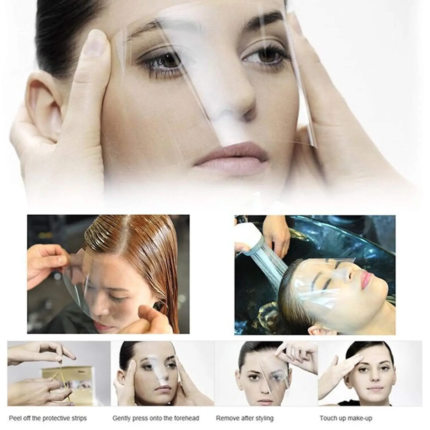10/50 PCS Safety Face Shield, Disposable Microblading Protective Shower Visor Face Shield Mask,  Hairspray Salon Supplies image 5
